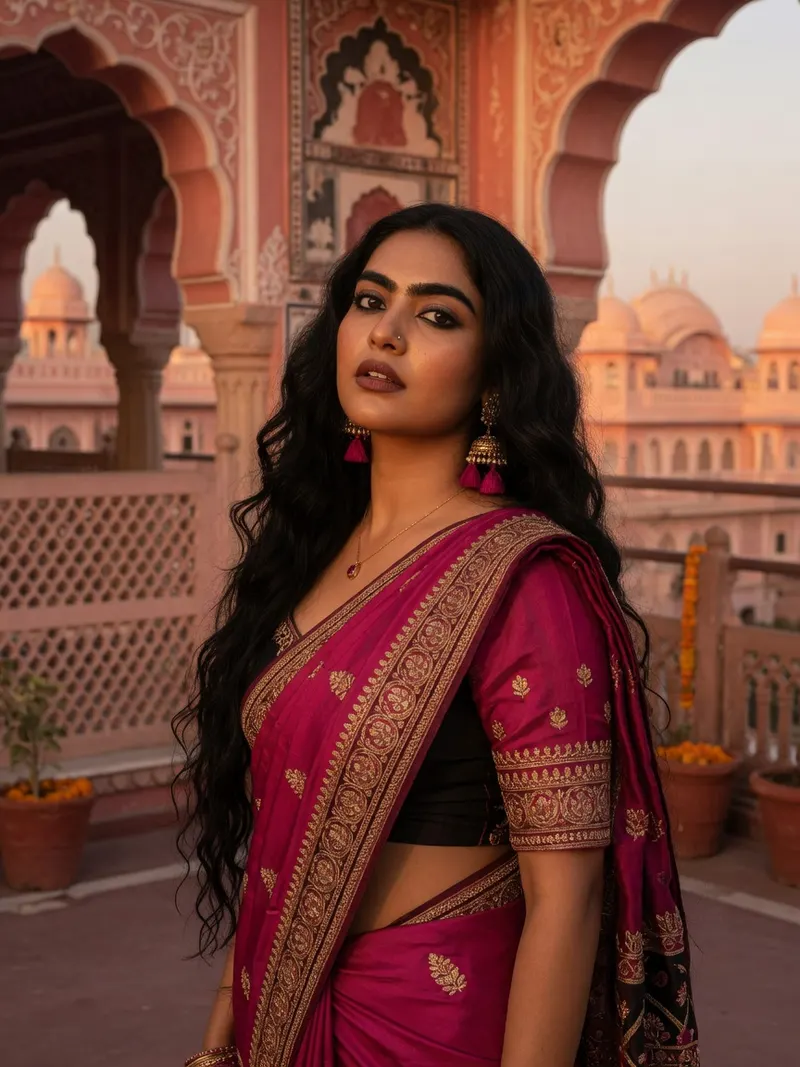 Portrait of Priya, Rouge Belles